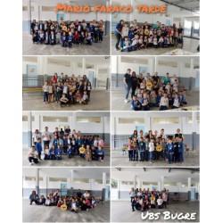 Gincanas na UBS Bugre com a Escola Mario Faraco engajam crianças na conscientização sobre a dengue